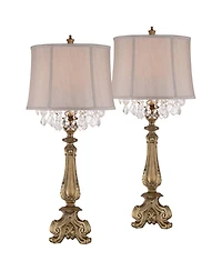 Barnes and Ivy Dubois 37.25" Tall Traditional Table Lamps, Set of 2