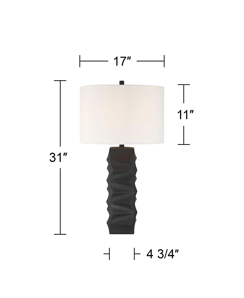 360 Lighting Aidan 31" High Modern Ceramic Table Lamp with Dimmer