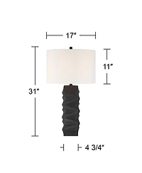 360 Lighting Aidan 31" High Modern Ceramic Table Lamp with Dimmer