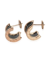 Pre-Owned Bvlgari Rose Gold B.zero1 Hoop Earrings