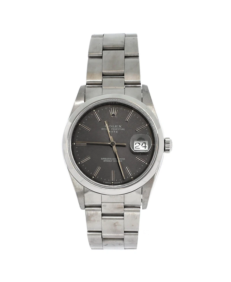 Pre-Owned Rolex Oyster Perpetual Date Automatic Watch in Stainless Steel 34mm
