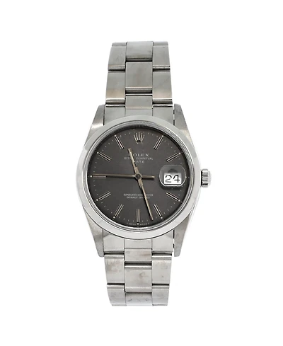 Pre-Owned Rolex Oyster Perpetual Date Automatic Watch in Stainless Steel 34mm