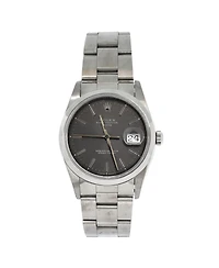 Pre-Owned Rolex Oyster Perpetual Date Automatic Watch in Stainless Steel 34mm