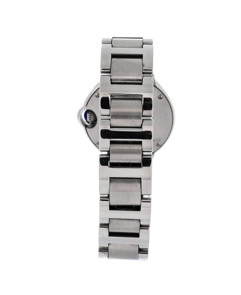 Pre-Owned Cartier Ballon Bleu de Cartier Quartz Watch in Stainless Steel with Diamond Markers 28mm