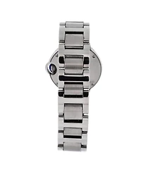 Pre-Owned Cartier Ballon Bleu de Cartier Quartz Watch in Stainless Steel with Diamond Markers 28mm