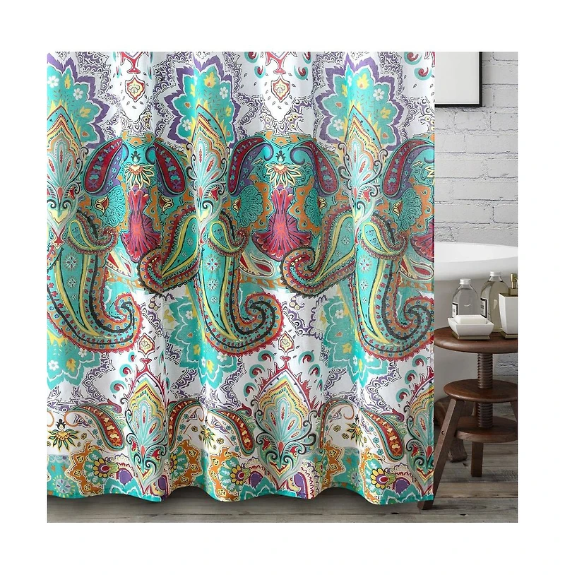 Greenland Home Fashions Barefoot Bungalow Nirvana Bath Shower Curtain