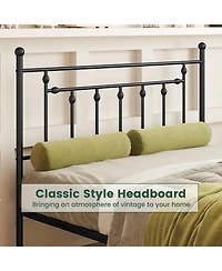 Gouun Heavy-duty Metal Bed Frame with Headboard