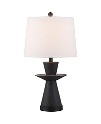 360 Lighting Fiona 24 1/2" High Mid Century Modern 3-Way Table Lamps Set of 2 Usb Port Metal Living Room Charging