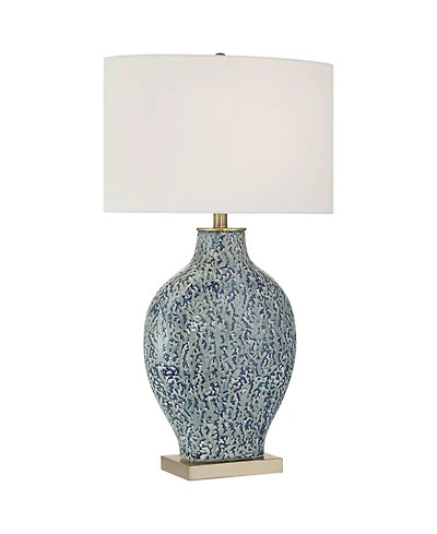 Possini Euro Design Victoria 29 1/2" Tall Modern End 3-Way Table Lamp / Finish Ceramic Single Living Room