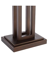 Possini Euro Design Gossard 30" Tall Large Industrial End Table Lamps Set of 2 Pull Chain Bronze Finish Metal Living Room