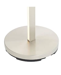 Possini Euro Design Aventura Modern 75 3/4" Tall Standing Floor Lamp Torchiere Led Metal Satin Nickel Finish