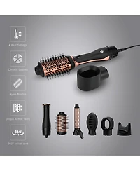 Pursonic Hair Wellness Duo: Hot Air Blower Brush & Pursonic 3-in-1 Led Therapy Scalp Brush