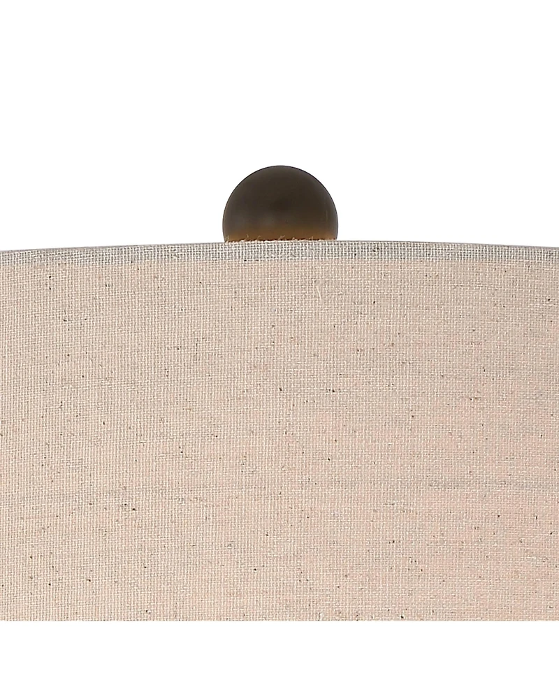 Franklin Iron Works Annie 28" Tall Modern Industrial Table Lamps with Iron Construction and Tabletop Dimmers, Set of 2