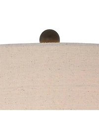 Franklin Iron Works Annie 28" Tall Modern Industrial Table Lamps with Iron Construction and Tabletop Dimmers, Set of 2