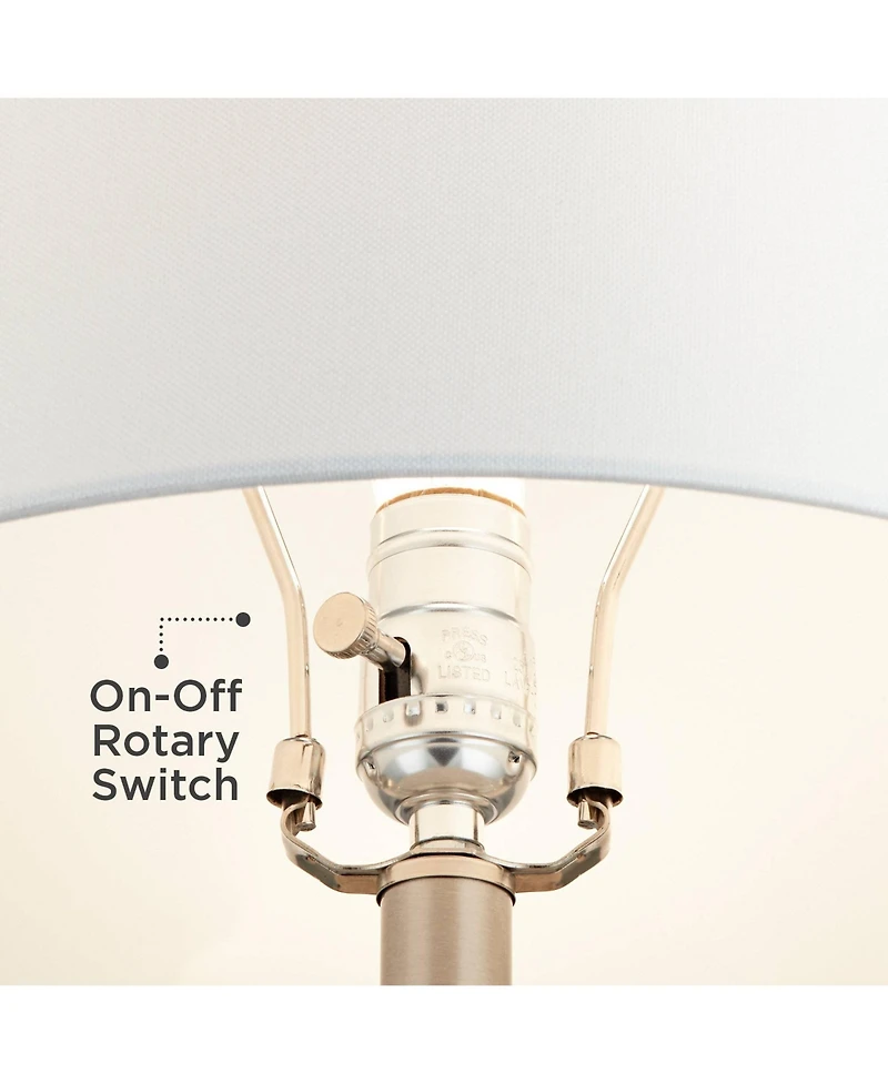 Possini Euro Design 23" High Small Modern Coastal Accent Table Lamps Set of 2 Sandstone Finish Ceramic Living Room Bedroom