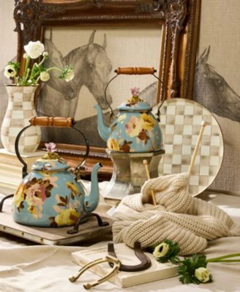 Mackenzie Childs Wild Rose Slate Collection