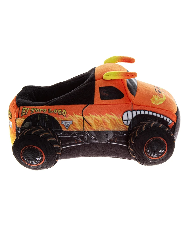 Monster Jam Toddler 3D Plush Slippers