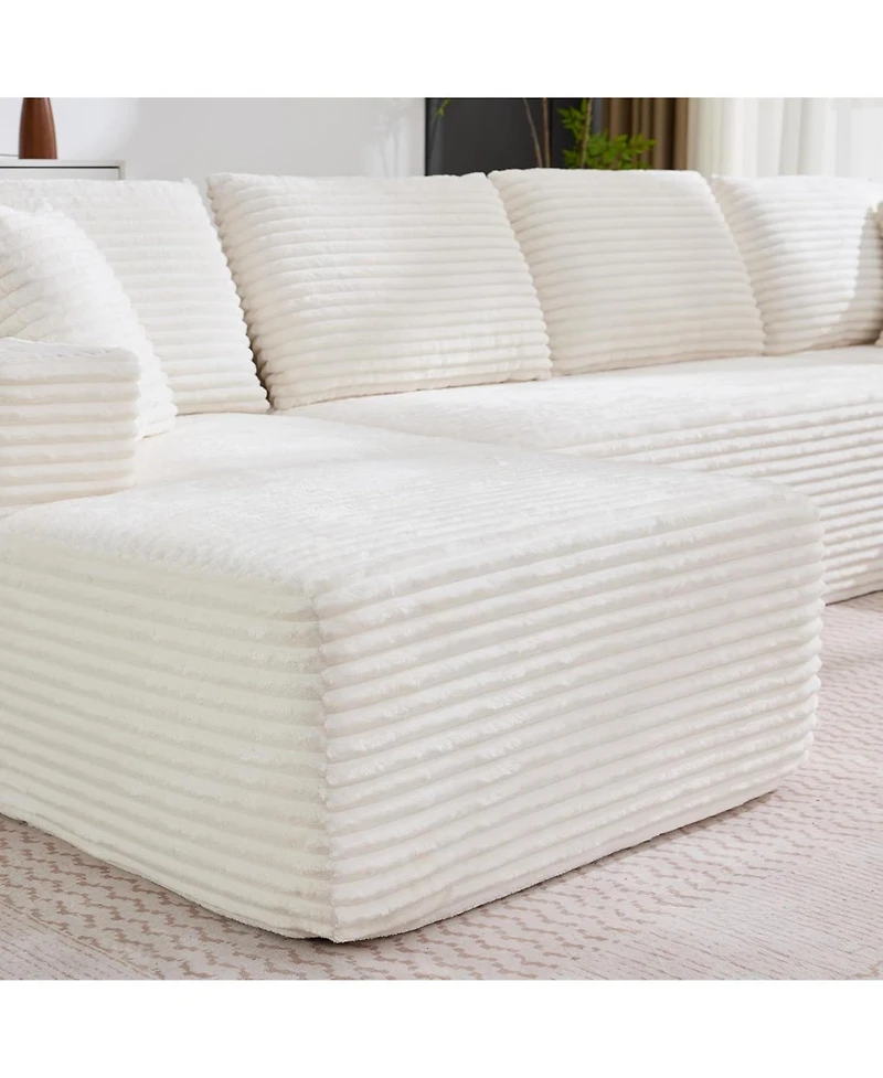 gaomon 130" U-Shaped Modular Sectional Sofa