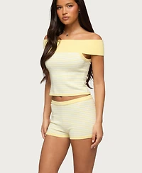 Edikted Women's Camil Striped Knit Top