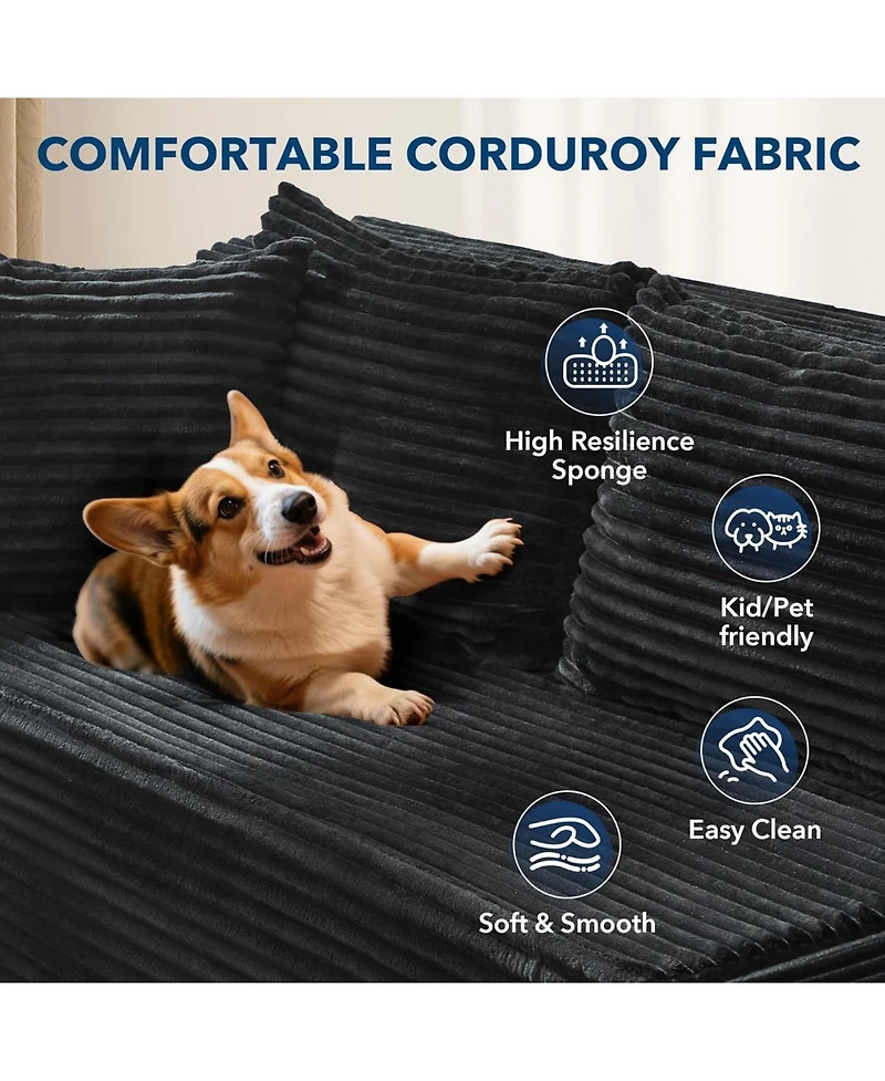 gaomon 106" Modular Sectional Sofa with Chaise