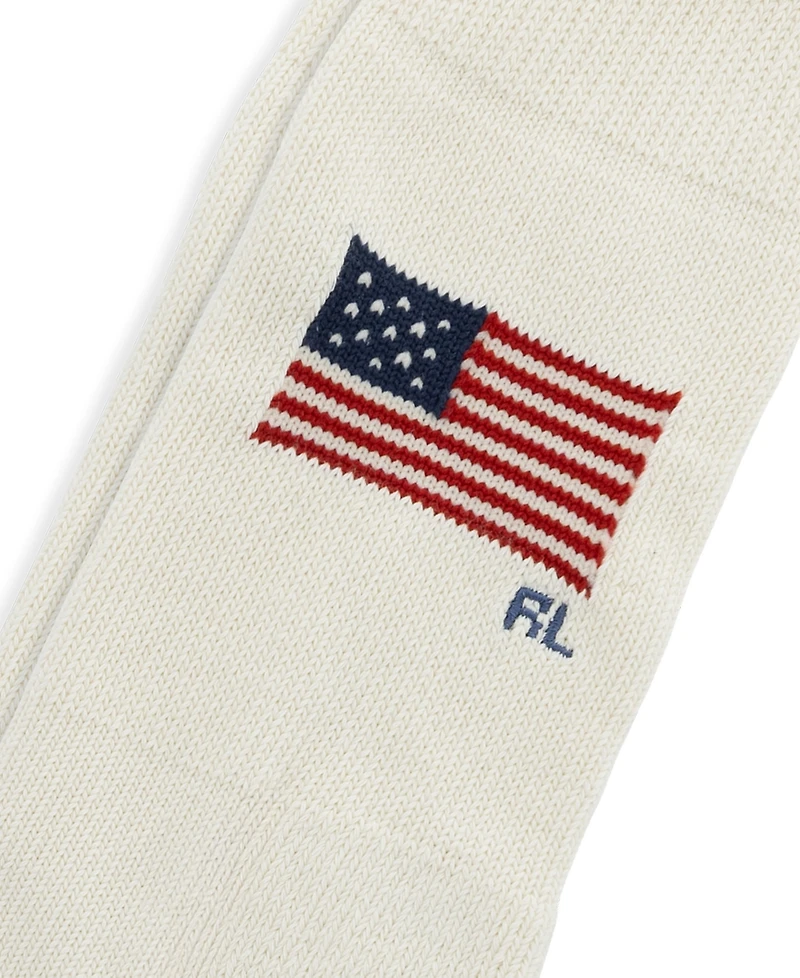 Polo Ralph Lauren Men's bold knit American Flag Sock