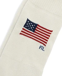 Polo Ralph Lauren Men's bold knit American Flag Sock