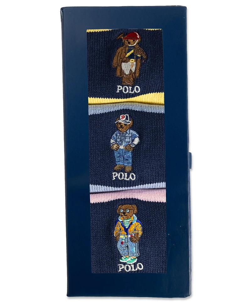 Polo Ralph Lauren Men's Embroidered Polo Bear Sock