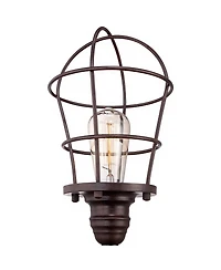 Franklin Iron Works Modern Industrial Desk Table Lamp 17 1/4" High