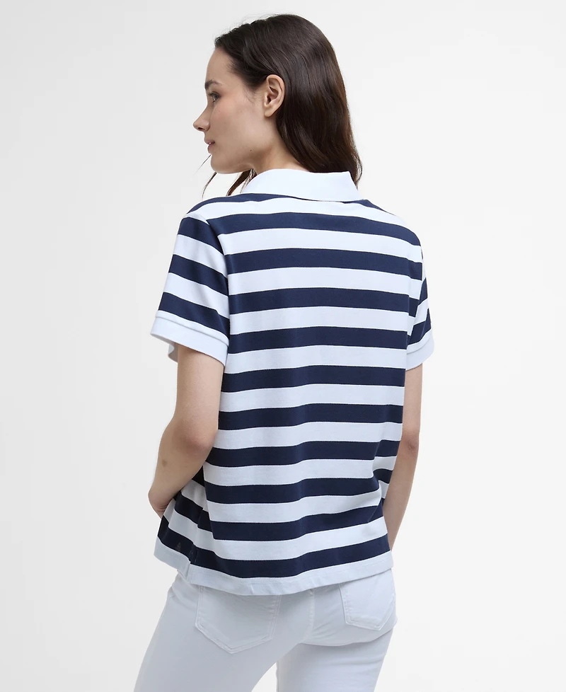 Barbour Women's Ashbourne Striped Polo Top