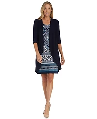 Rm Richards Women's Crew Neck Dress & Jacket, 2-Piece Set
