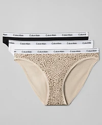 Calvin Klein Women's Modern Logo 3-Pack Bikini Underwear QD5207