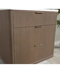 Aria 36" Bathroom Vanity Smoked Oak