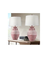John Timberland Sierra 30" Tall Jug Large Southwest Farmhouse Rustic End Table Lamps Set of 2