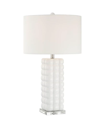360 Lighting Carrie 28" High Textured Bubble Ceramic 3-Way Table Lamp