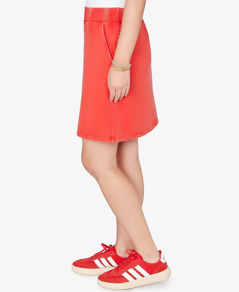 Ruby Rd. Petite French Terry Pull-On Skort