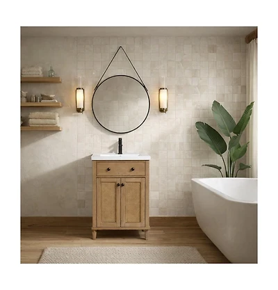 Ari Bath Annie 24" Bathroom Vanity Weathered Fir