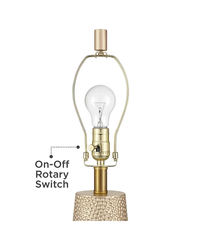 360 Lighting Mira 25 1/4" High Modern Table Lamps Set of 2 Textured Finish Oatmeal Shade Living Room Bedroom Bedside