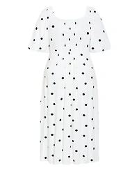 City Chic Women's Plus size Nala Spot Print Twist Front Dress