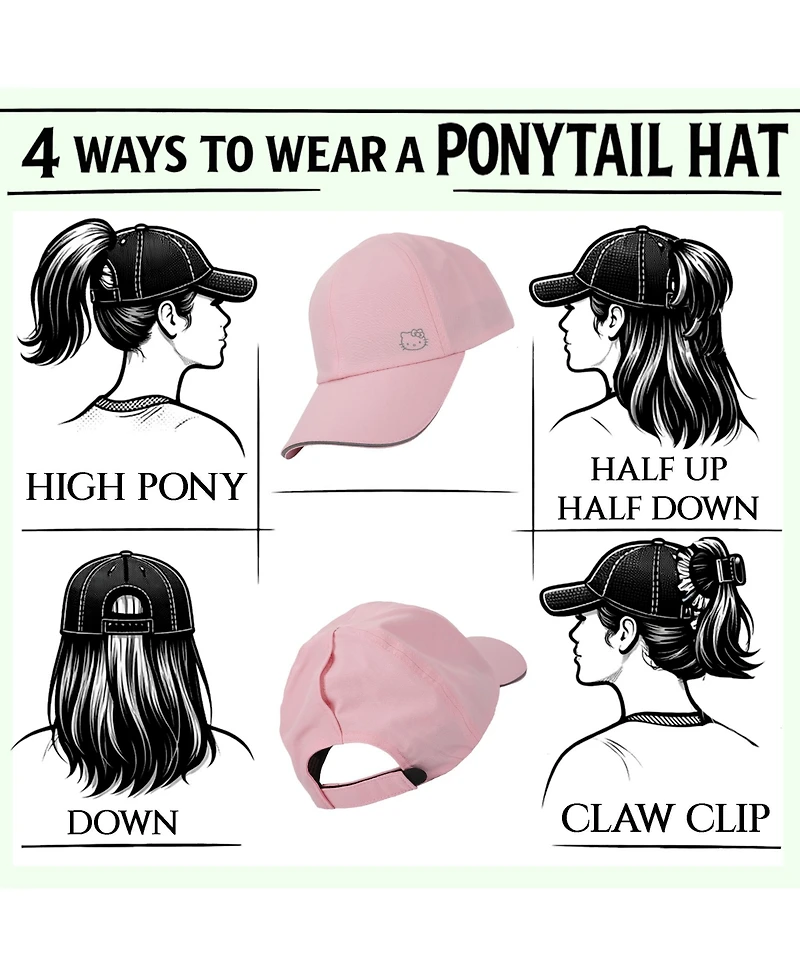 Hello Kitty Washed Performance Dad Hat