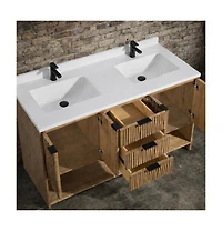 Ari Bath Diego 55" Bathroom Vanity Weathered Fir
