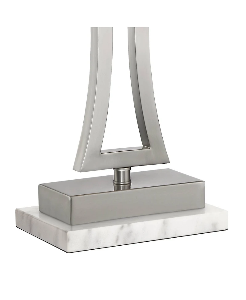 360 Lighting Roxie Modern Table Lamps Set of 2 with Marble Risers 31" Tall