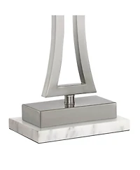 360 Lighting Roxie Modern Table Lamps Set of 2 with Marble Risers 31" Tall