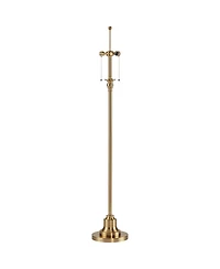 360 Lighting Dyna Traditional 58" Tall Standing Floor Lamp Base Skinny Pole Pull Chain Metal Antique Brass Finish Living Room