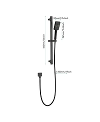 Busdays Handheld Shower with 28-Inch Slide Bar and 59-Inch Hose