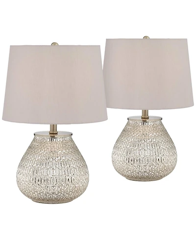 360 Lighting Country Cottage Accent Table Lamps 19 1/2" High Set of 2