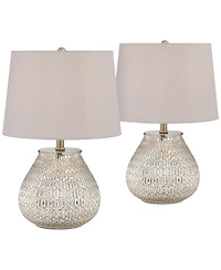 360 Lighting Country Cottage Accent Table Lamps 19 1/2" High Set of 2