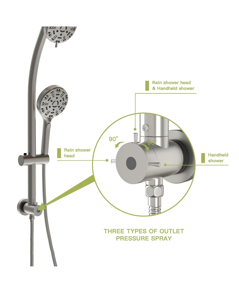 Busdays Multi Function Dual Shower Head