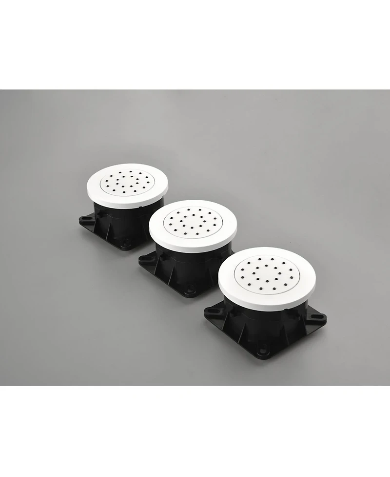 Busdays Complete Shower System with Rainfall Shower Head, Hand Shower, Slide Bar, 3 Bodysprays, Valve Trim and Lever Handles