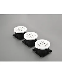 Busdays Complete Shower System with Rainfall Shower Head, Hand Shower, Slide Bar, 3 Bodysprays, Valve Trim and Lever Handles