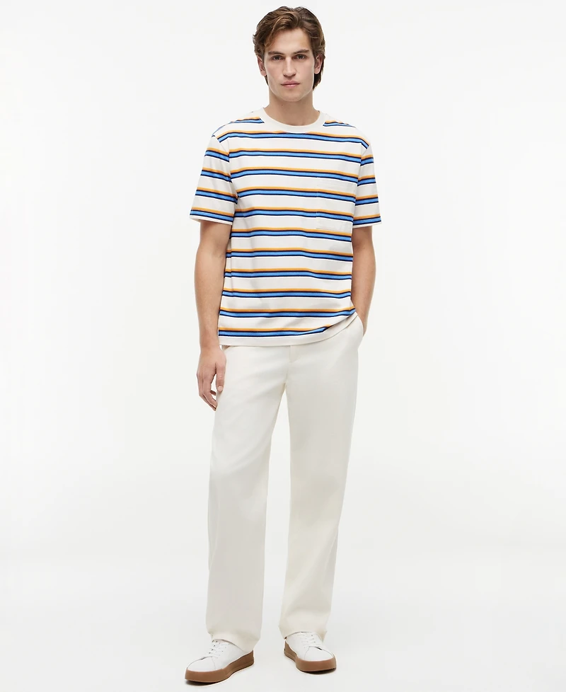 Tommy Hilfiger Men's Yarn-Dyed Multi-Stripe Relaxed-Fit T-Shirt